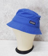 未使用【ビンテージ】patagonia【パタゴニア】【青×花柄】【サンハット】帽子【バケットハット】【KIDS S】 