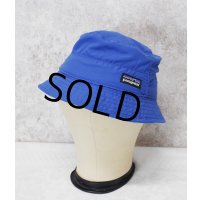 未使用【ビンテージ】patagonia【パタゴニア】【青×花柄】【サンハット】帽子【バケットハット】【KIDS S】 