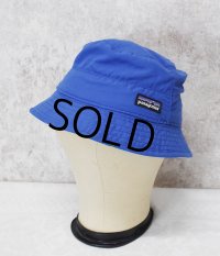 未使用【ビンテージ】patagonia【パタゴニア】【青×花柄】【サンハット】帽子【バケットハット】【KIDS S】 