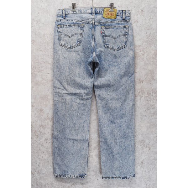 画像4: 90's【ビンテージ】【USA製】【LEVI'S】【リーバイス】【501】ケミカルウォッシュ【デニムパンツ】【36×30】 