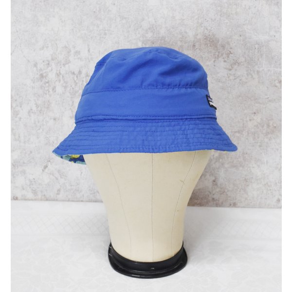 画像3: 未使用【ビンテージ】patagonia【パタゴニア】【青×花柄】【サンハット】帽子【バケットハット】【KIDS S】 