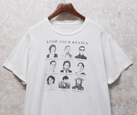【ビンテージ】【 KNOW YOUR KEANUS】白【キアヌ・リーヴス】プリント【Tシャツ】 サイズXL 
