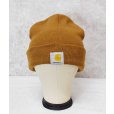 画像4: 【ビンテージ】【carhartt】【カーハート】【ブラウン】【ロゴ】 【ニットキャップ】ビーニー 【ニット帽】 <br> (4)