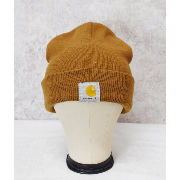 画像4: 【ビンテージ】【carhartt】【カーハート】【ブラウン】【ロゴ】 【ニットキャップ】ビーニー 【ニット帽】  