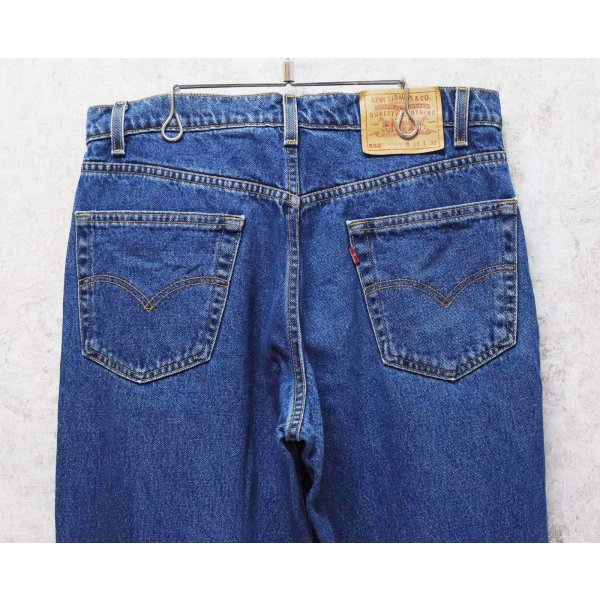 画像4: 90's【メキシコ製】ビンテージ【LEVI'S】【リーバイス550】５５０【デニムパンツ】【ブルーデニム】【34ｘ32】 