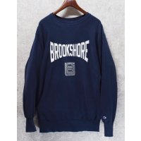 90's USA製【Champion】【チャンピオン】【リバースウィーブ】BROOK SHORE【スウェット】【紺】【サイズXXL】 