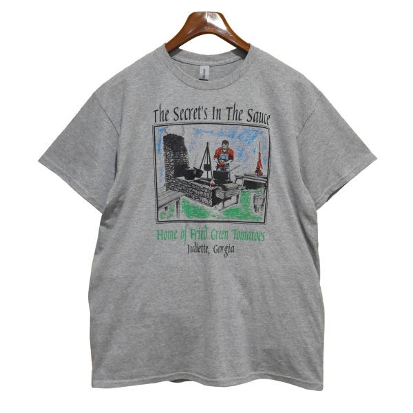 画像1: ビンテージ【GILDAN】【ギルダン】the secret's in the sauce【グレー】【おじさん】料理【Tシャツ】【サイズL】 