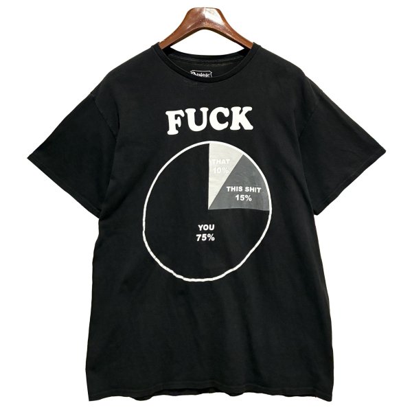 画像1: ビンテージ【Spencer's】スペンサーズ FUCK ~【黒】Tシャツ【サイズL】 