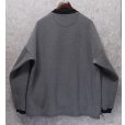 画像3: 90's【USA製】ラッセル【ビンテージ】【グレーｘ黒】マイクロチェック ヘンリーネックスウェット【サイズL】<br> (3)