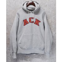90's【USA製】【ビンテージ】【Lee】リー【ACK】【グレー】【パーカー】【サイズＬ】 