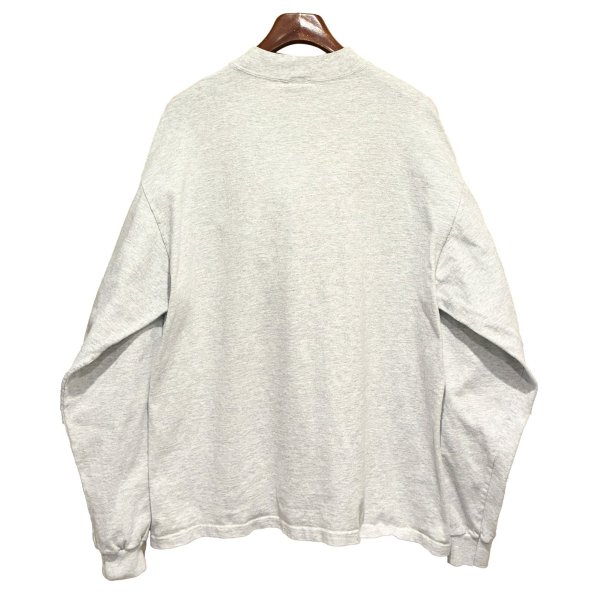 画像3: USA製【MV Sport】エムブイスポーツ ビンテージ【HOOD COLLEGE】フッドカレッジ【グレー】【モックネックロンT】【サイズXL】 