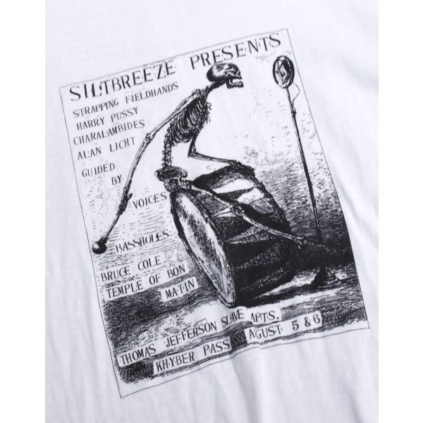画像3: 90's~【USA製】 ビンテージ【FRUIT OF THE LOOM 】フルーツオブザルーム【siltbreeze presents】骸骨【白】【 Tシャツ】【サイズM】 