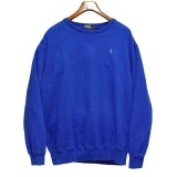 ビンテージ【ラルフローレン】POLO RALPH LAUREN【青】前V【スウェット】【サイズL】 