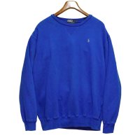 ビンテージ【ラルフローレン】POLO RALPH LAUREN【青】前V【スウェット】【サイズL】 