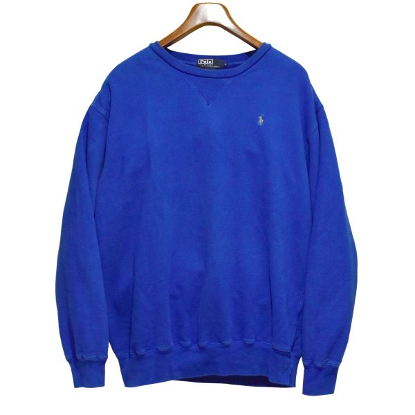 画像1: ビンテージ【ラルフローレン】POLO RALPH LAUREN【青】前V【スウェット】【サイズL】 