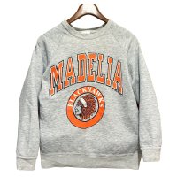 90’s【USA製】BW【BASSETT-WALKER】バセットウォーカー MADELIA ビンテージ インディアンヘッド【グレー】スウェット サイズL 