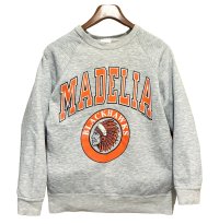 90’s【USA製】BW【BASSETT-WALKER】バセットウォーカー MADELIA ビンテージ インディアンヘッド【グレー】スウェット サイズL 