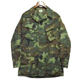 デッドストック 60's【ビンテージ】【米軍実物】【U.S.ARMY 】【ERDL】ノンリップ【ジャングルファティーグジャケット】【ファティーグシャツ】【M-LONG】 