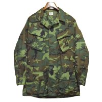 デッドストック 60's【ビンテージ】【米軍実物】【U.S.ARMY 】【ERDL】ノンリップ【ジャングルファティーグジャケット】【ファティーグシャツ】【M-LONG】 