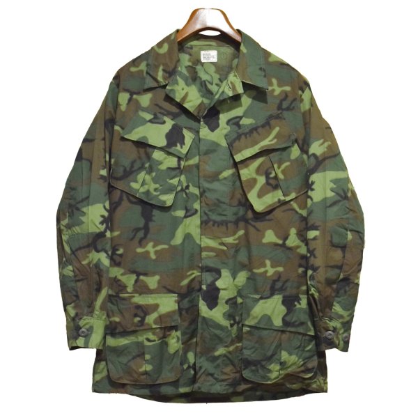画像1: デッドストック 60's【ビンテージ】【米軍実物】【U.S.ARMY 】【ERDL】ノンリップ【ジャングルファティーグジャケット】【ファティーグシャツ】【M-LONG】 