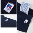 画像2: 90'ｓ【USA製】【RUSSELL】ラッセル 【ビンテージ】紺【無地】【クルーネック】前V スウェット【サイズ3X】<br> (2)