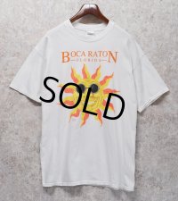 【ビンテージ】【Hanes】ヘインズ【BOCA RATON FLORIDA】ボカ・ラトン【太陽】プリント【Tシャツ】【サイズXL】 