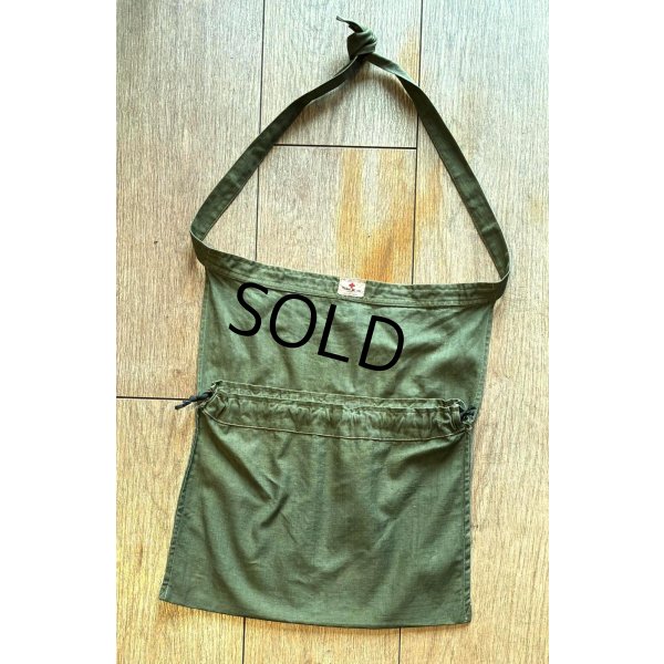 画像1: 程度良好!! 40's【ビンテージ】【米軍】【red cross】アメリカンレッドクロス HBT 【エプロンバッグ】 【レッドクロス】 