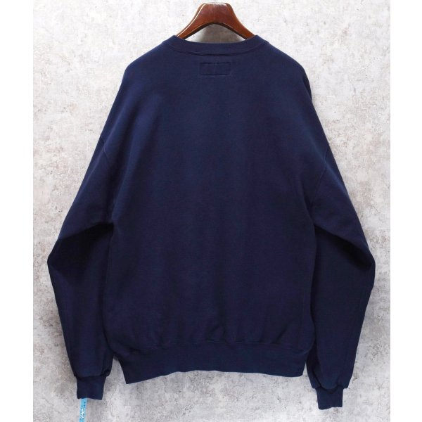 画像3:  90's【USA製】【RUSSELL】ラッセル Pro Cotton【ビンテージ】【紺】ミシガン 前V スウェット【サイズXXL】 
