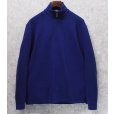 画像1: ビンテージ【ラルフローレン】POLO RALPH LAUREN【青】【無地】【ハーフジップ】【コットンセーター】【サイズM】 <br> (1)