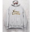 画像1: 【チャンピオン】【Champion】グレー【VIKINGS LACROSSE】バイキングス【プリント】ラクロス【リバースウィーブパーカー】【サイズXL程度】<br> (1)