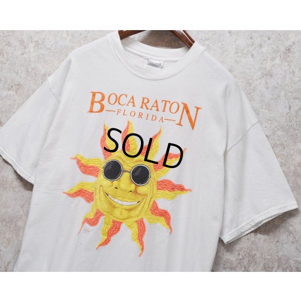 画像4: 【ビンテージ】【Hanes】ヘインズ【BOCA RATON FLORIDA】ボカ・ラトン【太陽】プリント【Tシャツ】【サイズXL】 