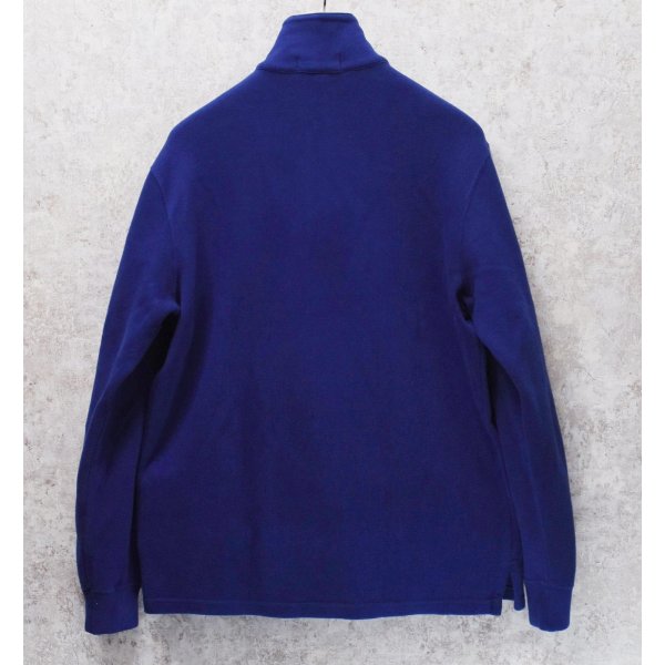 画像4: ビンテージ【ラルフローレン】POLO RALPH LAUREN【青】【無地】【ハーフジップ】【コットンセーター】【サイズM】  