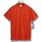 【デッドストック】【USA製】ビンテージ【L.L.Bean xラッセル】別注【赤】無地【ポケット付き】【Tシャツ】【サイズM】 