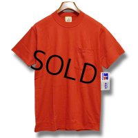 【デッドストック】【USA製】ビンテージ【L.L.Bean xラッセル】別注【赤】無地【ポケット付き】【Tシャツ】【サイズM】 