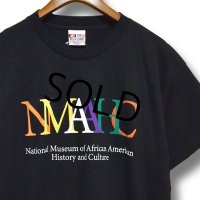 【デッドストック】新品未使用【USA製】【ビンテージ】【BAYSIDE】ベイサイド【黒】【NMAAHC】【Tシャツ】【サイズL】 