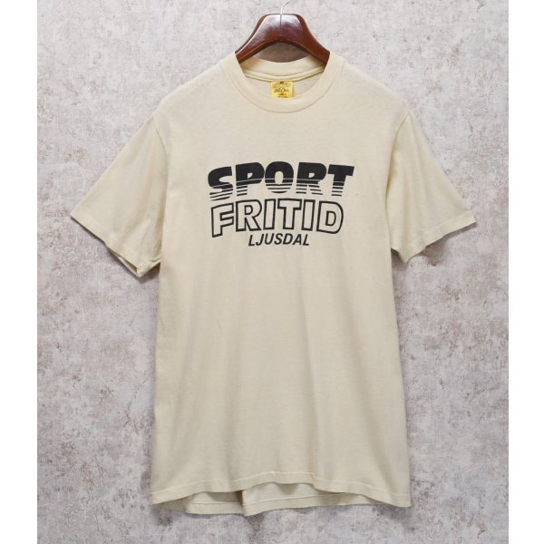 画像1: 【USA製】【ビンテージ】【Golden Hi-Cru】ゴールデン・ハイクルー【SPORT FRITID】【ライトベージュ】【Tシャツ】【サイズL】 