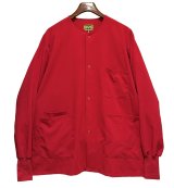 【未使用】【ave】【赤】【スクラブジャケット】ワークジャケット【サイズM】 