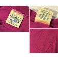 画像2: 【USA製】ビンテージ【L.L.Bean xラッセル】別注【赤紫】無地【ポケット付き】【Tシャツ】【サイズS】<br> (2)