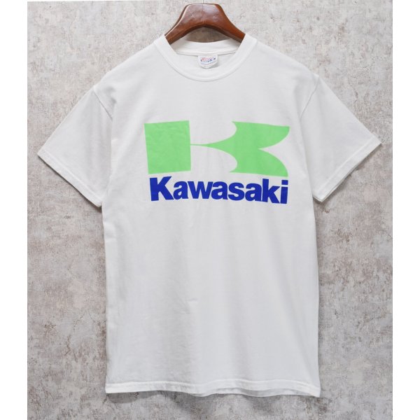画像2: 【ビンテージ】【Hanes】ヘインズ【Kawasaki】カワサキ フライングK【白】【Tシャツ】【サイズＭ】 