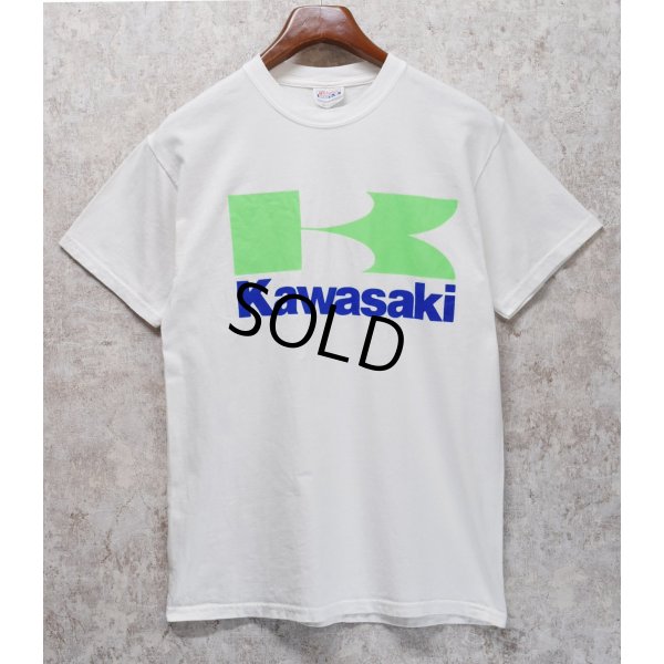 画像2: 【ビンテージ】【Hanes】ヘインズ【Kawasaki】カワサキ フライングK【白】【Tシャツ】【サイズＭ】 