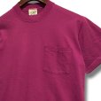 画像4: 【USA製】ビンテージ【L.L.Bean xラッセル】別注【赤紫】無地【ポケット付き】【Tシャツ】【サイズS】<br> (4)