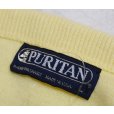 画像2: 80's USA製【ビンテージ】【PURITAN】ピューリタン クリームイエロー【無地】Vネック【アクリルセーター】サイズL<br> (2)
