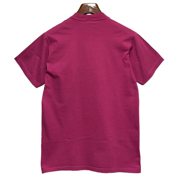 画像3: 【USA製】ビンテージ【L.L.Bean xラッセル】別注【赤紫】無地【ポケット付き】【Tシャツ】【サイズS】 