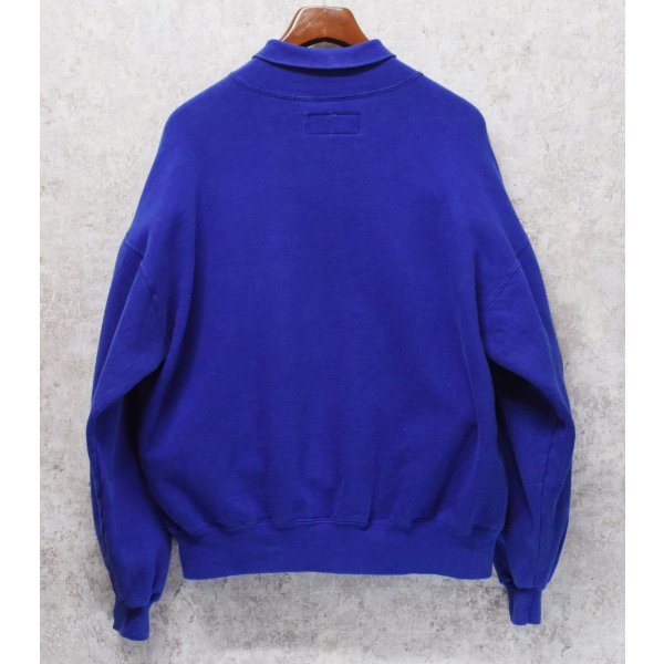 画像5: 90's【USA製】【RUSSELL】ラッセル 【ビンテージ】青【無地】前V【タートルネックスウェット】【サイズXL】 