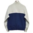 画像3: 90's【USA製】【RUSSELL】ラッセル 【ビンテージ】紺×ベージュ【無地】【ハーフジップ】襟付き スウェット【サイズXL】<br> (3)