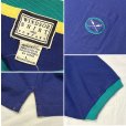 画像2: 程度良好!!【USA製】【ビンテージ】WINDSOR SHIRT【紺ｘエメラルド】【リンガーＴシャツ】【サイズL】<br> (2)