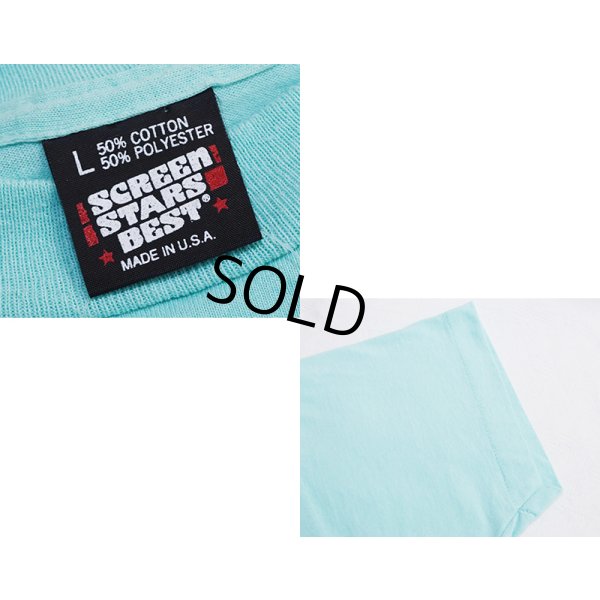 画像2: 【90's】【USA製】【ビンテージ】【Hanes】ヘインズ【バッハ】ROYAL FIREWORKS【水色】【Tシャツ】【サイズL】 
