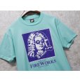 画像4: 【90's】【USA製】【ビンテージ】【Hanes】ヘインズ【バッハ】ROYAL FIREWORKS【水色】【Tシャツ】【サイズL】<br> (4)