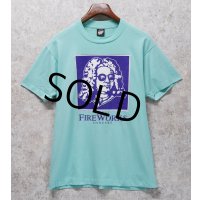 【90's】【USA製】【ビンテージ】【Hanes】ヘインズ【バッハ】ROYAL FIREWORKS【水色】【Tシャツ】【サイズL】 