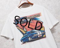 【90's~】【USA製】【ビンテージ】【Hanes】ヘインズ【CAMARO】カマロ【白】車 イラスト【Tシャツ】【サイズL】 